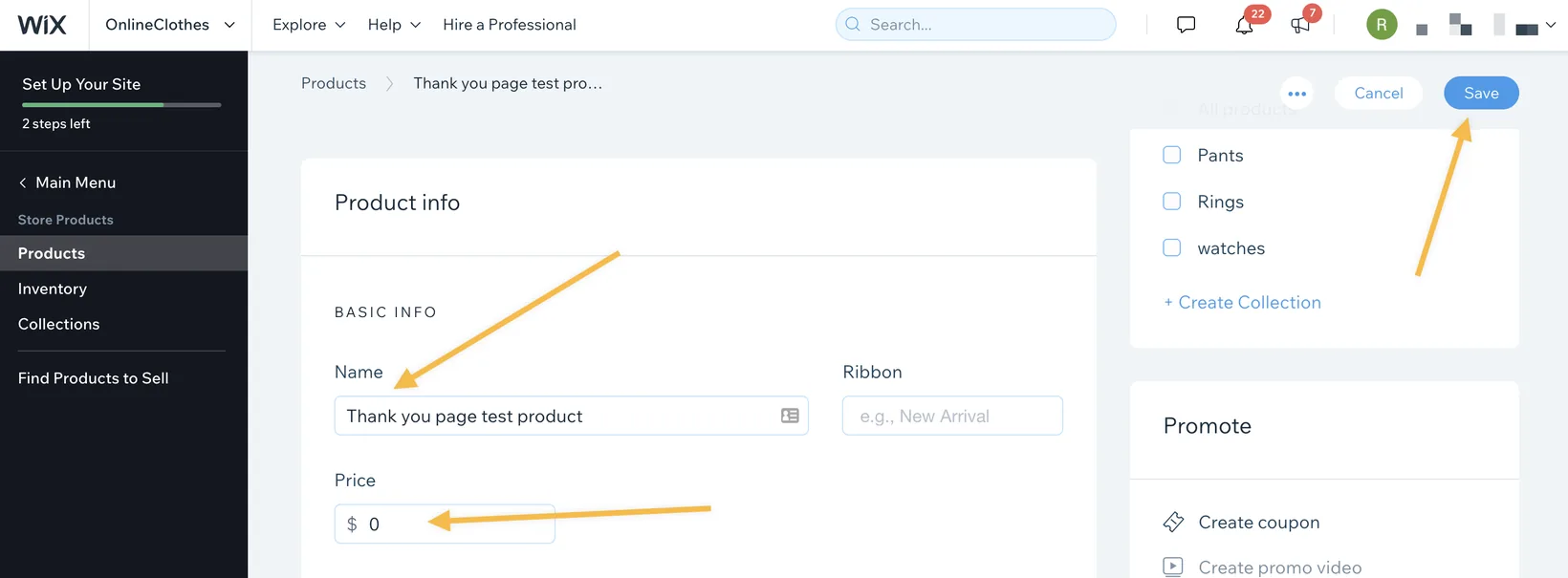 How can I view the Thank-You page funnel on my Wix store? — screenshot 3